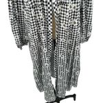 Torrid Kimono Duster Cotton Daisies Black White Gingham Plaid Print Plus Size 1X Photo 3