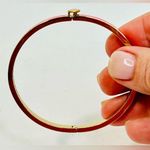 Kate Spade  New York Spade Bangles Thin Enamel Hinge Bangle Bracelet Bright Rose Photo 2