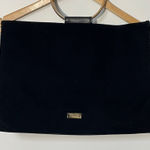 Carolina Herrera Good Girl Black Velvet Bag with Gold Hoop Handle Photo 0