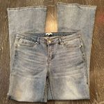 BP High Rise Flared Jeans Light Blue size 12 22W Stretch Cotton Blend Women Photo 0