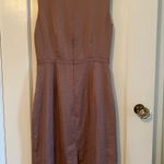 Loft  Pink Crepe Dress Size 4 New with Tags Wedding Guest Photo 7