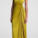 ALC Frank A.L.C Reagan Satin Pleated Midi Dress, size 2, $595 Photo 2