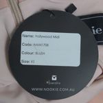 Nookie  Hollywood Midi Dress Blush Pink Off the Shoulder Cutout Choker XS New Photo 10