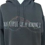 Gildan Treat People with Kindness Black Hooded Sweatshirt Women’s Size Medium Photo 2