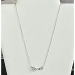 925 Sterling Silver Pavé CZ 2 Mom+ Baby Butterflies Pendant 16" + 2" Necklace Photo 1