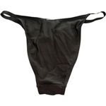 Kendall + Kylie Cheeky Thin Strap Bikini Bottom Black NWT Medium Sexy Vacation Photo 2