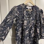 Hunter Bell jerkins printed floral tunic dress mini L boho cotton beautiful Photo 7