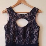 Morgan & Co . Navy Blue Prom Dress Size 10 Photo 2