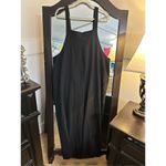 NEW 100% Cotton Loose Bib Jumpsuit Baggy Overalls Pockets XL Black Photo 4