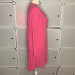 CHAPS  Pink Long Sleeve Ruffle Night Gown Size Small Photo 5