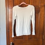 Spanx  Classic White Long Sleeve Tee Size Large Photo 2
