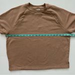 PINK - Victoria's Secret  Tan Short Sleeve Sweatshirt Size S Photo 10