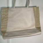 Estée Lauder Vintage Retired Creme Beige Faux Giraffe Print Large Tote Bag Photo 3