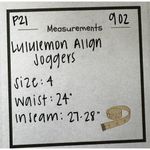 Women Lululemon Align Jogger 28" Dark Olive size 4 Green Photo 6