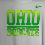 Nike NWT Dri-fit Women's Ohio Bobcats Short Sleeve Crewneck Tee T-Shirt White M Photo 2