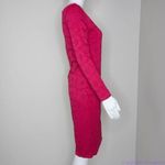 Ingrid & Isabel hot pink boat neck pointelle long sleeve sheath dress, size s Photo 13