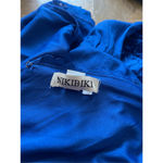 NIKIBIKI  womens medium bright Royal Blue lace Romper, open back Photo 5