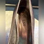 Guess Heels Metallic Champagne Color & Black Animal Print On Heel & Buck… Photo 4
