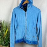 Mountain Hardwear Mountain Hardware Women's Blue Fleece Zip Close Hoody Sport Athletic Jacket L Photo 0