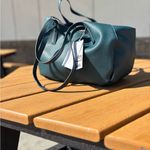 NWT JEN & CO. Turquoise Vegan Leather Shoulder Bag Blue Photo 4