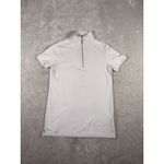 THE TAILORED SPORTSMAN 1/4 ZIP White SHORT SLEEVE ICEFIL RIDING TOP SZ Small Photo 3