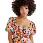 For Love & Lemons NWT!  Mallory Floral Flirty Mini Dress - Size Small Photo 2