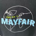 Mayfair Women's Black Long Sleeve Graphic Hooded Hoodie Sweatshirt Top One Size Size 00 Photo 2