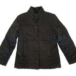 J Jill Jacket‎ Small Gray Snap Shimmer Metallic Fall Winter Classic Photo 0