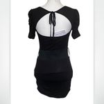 Body Central Black Removable Studded Belt Mini Dress Small Photo 5
