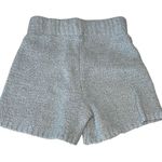 SKIMS  Womens Cozy Boucle Fuzzy Knitted‎ Flat Front Fleece Shorts Gray Size Small Photo 3