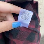 BP Nordstrom Purple black wool blend plaid button down shaket flannal XXS Photo 3