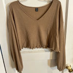 SheIn  Cropped Long Sleeve Sweater Photo 0