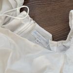 NWT CAROLINE CONSTAS Idola high low gown in white silk taffeta Size XS Photo 6