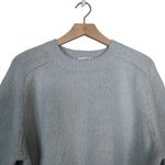 Vince Womens 1X Crewneck Organic Cotton Blend Pebbled Sweater in Mint NEW Photo 3