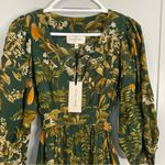 Cara Cara Millbrook Floral Dress in Green Botanical Birds in Size XS Photo 14