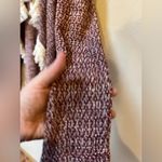 Arizona Jeans Arizona Juniors Maroon Cream Stretchy Long Sleeve Fall Fringe Sweater Cardigan L Photo 4