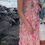 MISA Los Angeles Pink Floral  Dress Midi Photo 0