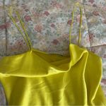 Alice + Olivia  Yellow Satin Cami Top Photo 3