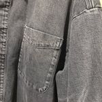 Good American black distressed oversized denim shirt jacket size 5/6(2XL) Photo 9