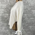 Mustard Seed  Tie Sleeves White Sweater Photo 1