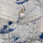 Free People jacket jean denim large NWT Jones tie dye trucker style Photo 3