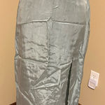 H&M ❤️ NWT Midi front slit satin baby blue skirt Photo 0