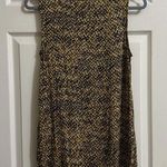 Michael Kors  Sz M Medium Yellow Snakeprint Sleeveless Chain Neck Top Shirt Photo 1