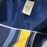 Talbots Yellow & Blue Blazer Size 2 Fully Lined Open Front Pockets Stylish Fun Photo 7