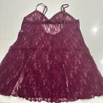 Frederick's of Hollywood  Lace Chemise burgundy size
L Photo 1