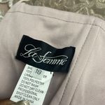 La Femme dress floral column gown woman’s champagne dress NEW Photo 1