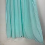 Vintage Barbizon Nightgown Prairie Dress Sz Large Light Blue Floral Embroidered Photo 7