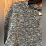 Madewell Telluride Pullover Crewneck Sweater in Marled Gray Black White Sz Small Photo 7