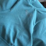 Athleta  Racerback Conscious Crop Teal Racerback Tank Top Medium Photo 3