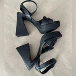 Abound  Tracy Black Platform Heeled Sandal Size 8 Photo 2